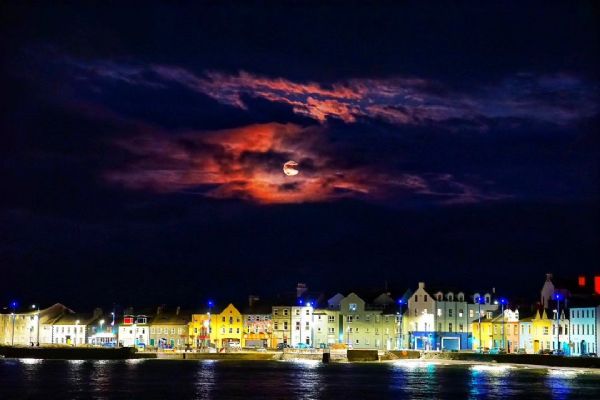Moonrise over Donaghadee by Evan Boyce