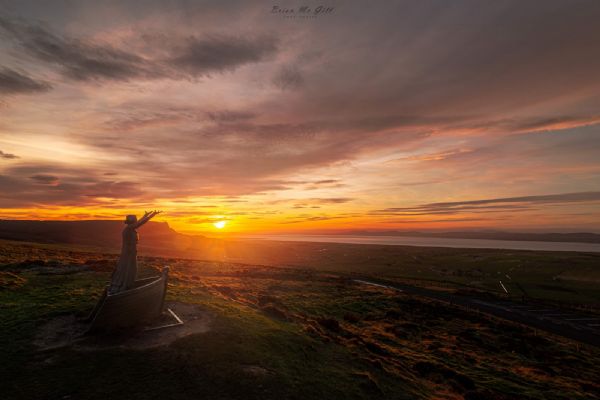 Gortmore View Point Sunset by Brian McGill