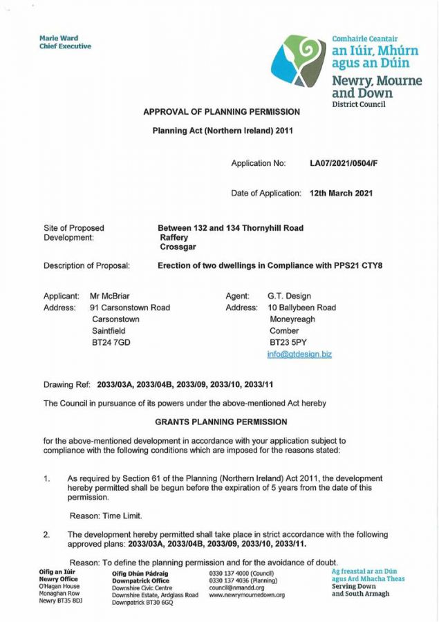 Two Building Sites, Between 132 & 134 Thornyhill Road Two Building Sites, Between 132 & 134 Thornyhill Road