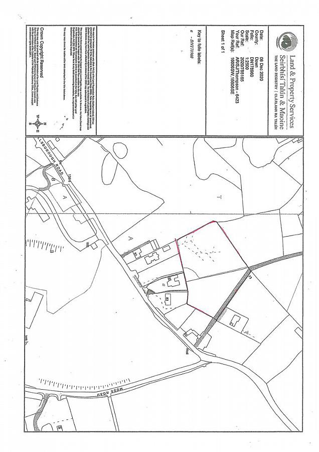 3.1 Acres to Rear Of 81, 83 & 85 Hillsborough Road 3.1 Acres to Rear Of 81, 83 & 85 Hillsborough Road