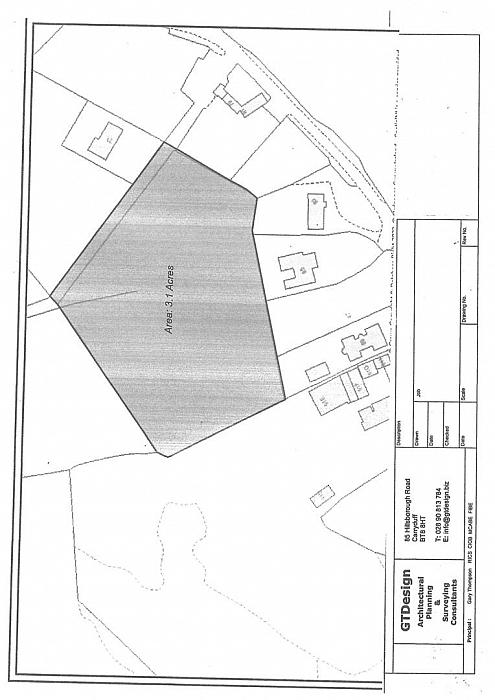 3.1 Acres to Rear Of 81, 83 & 85 Hillsborough Road
