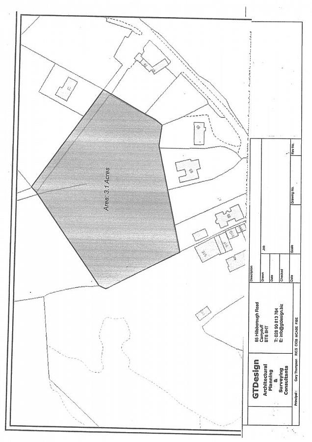 3.1 Acres to Rear Of 81, 83 & 85 Hillsborough Road 3.1 Acres to Rear Of 81, 83 & 85 Hillsborough Road