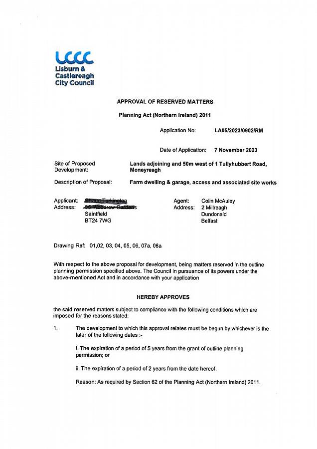 Freehold Building Site 50M West Of 1 Tullyhubbert Road