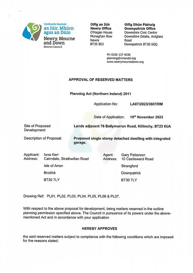 Lot 2 Building Site, And Lands Adjacent 76 Ballymorran Road Lot 2 Building Site, And Lands Adjacent 76 Ballymorran Road