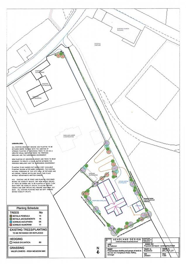 Building Site and Agricultural Lands to Rear of, 2 Templeburn Road
