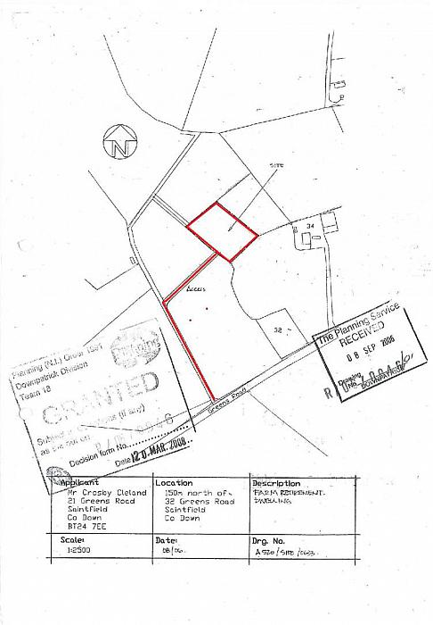 FH Building Site 150m North Of, 32 Greens Road FH Building Site 150m North Of, 32 Greens Road