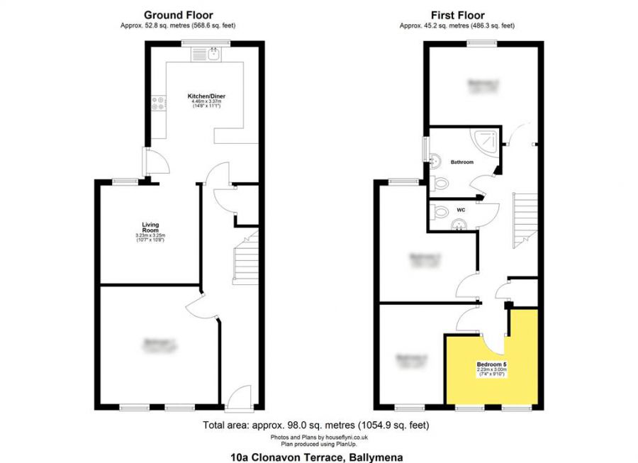 Bedroom 5, 10A Clonavon Terrace