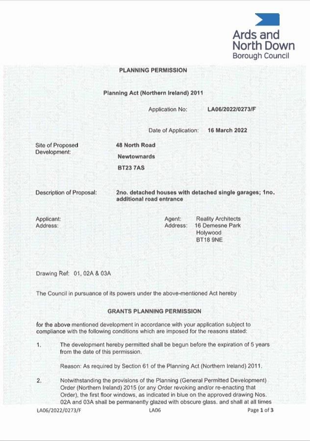 FPP For 2 Dwellings, 48 North Road