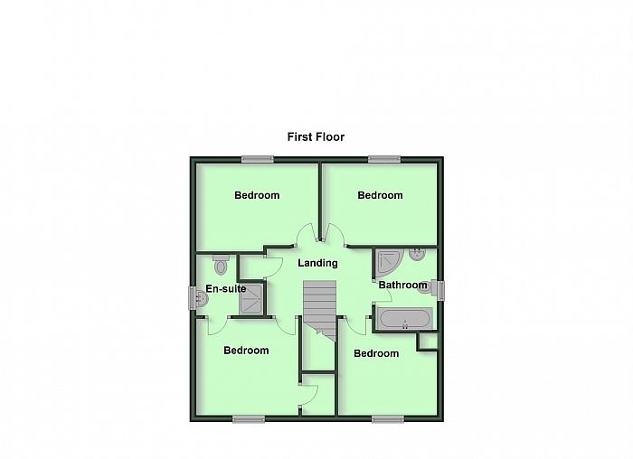 Site 1 The Albany With Garage & Sun Room (stone) Churchview Meadows,
