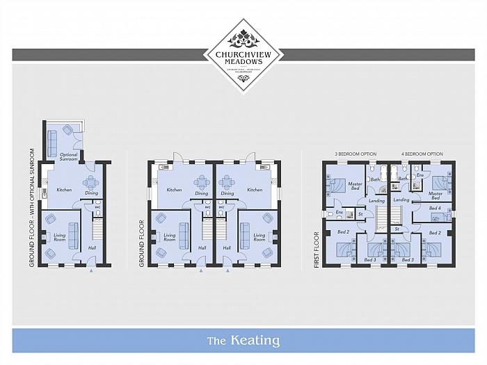 Site 13 The Keating ( With Garage Base) Churchview Meadows