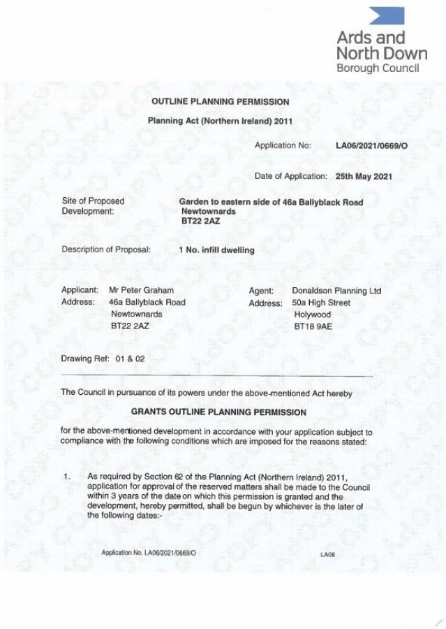 Site Adj To 46A Ballyblack Road Site Adj To 46A Ballyblack Road