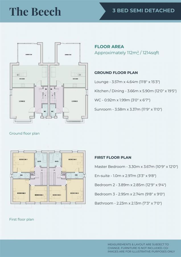 Beech, Site 182 High Trees (Including Sunroom)