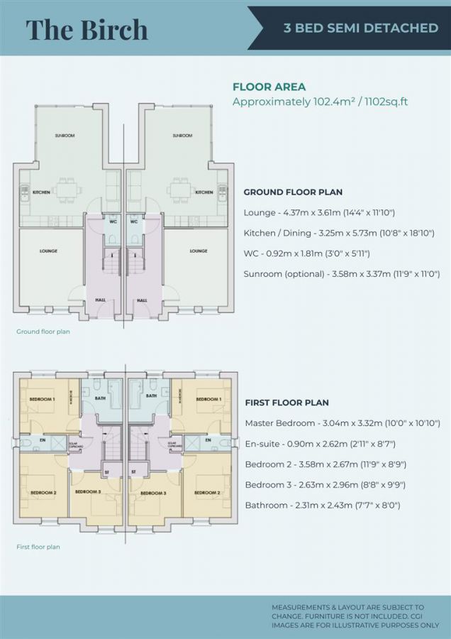 Birch, Site 197 High Trees (Including Sunroom, Optional Garage)