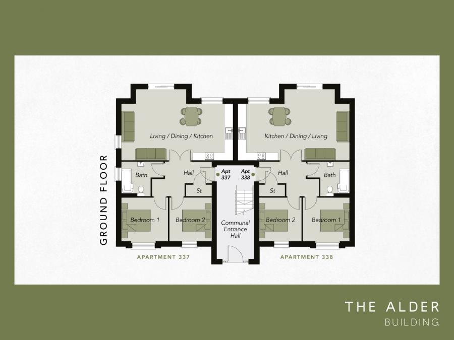 Apt 338 Ground Floor The Alder, Helens Wood