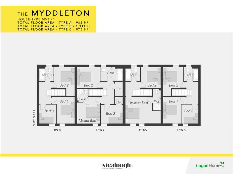 The Myddleton (Type B) SHOW HOUSE, Site 89 Mealough