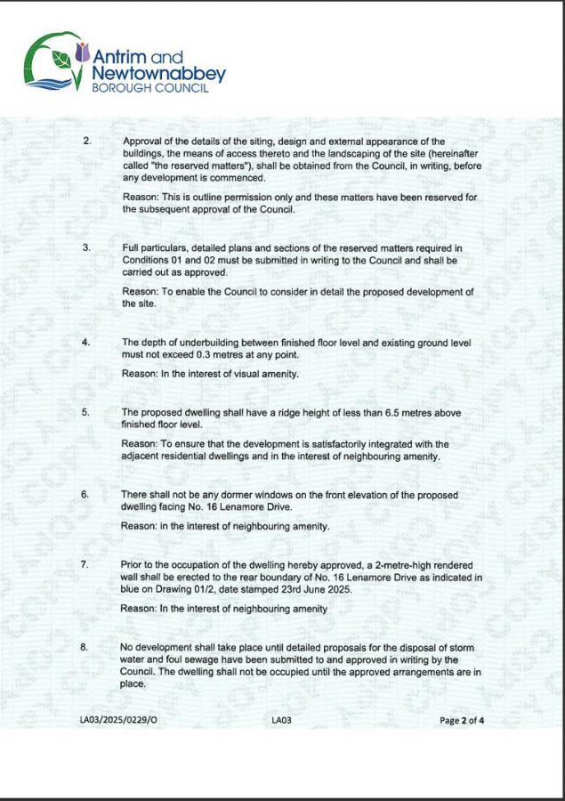 Residential Building Site Adjacent To 16 Lenamore Drive