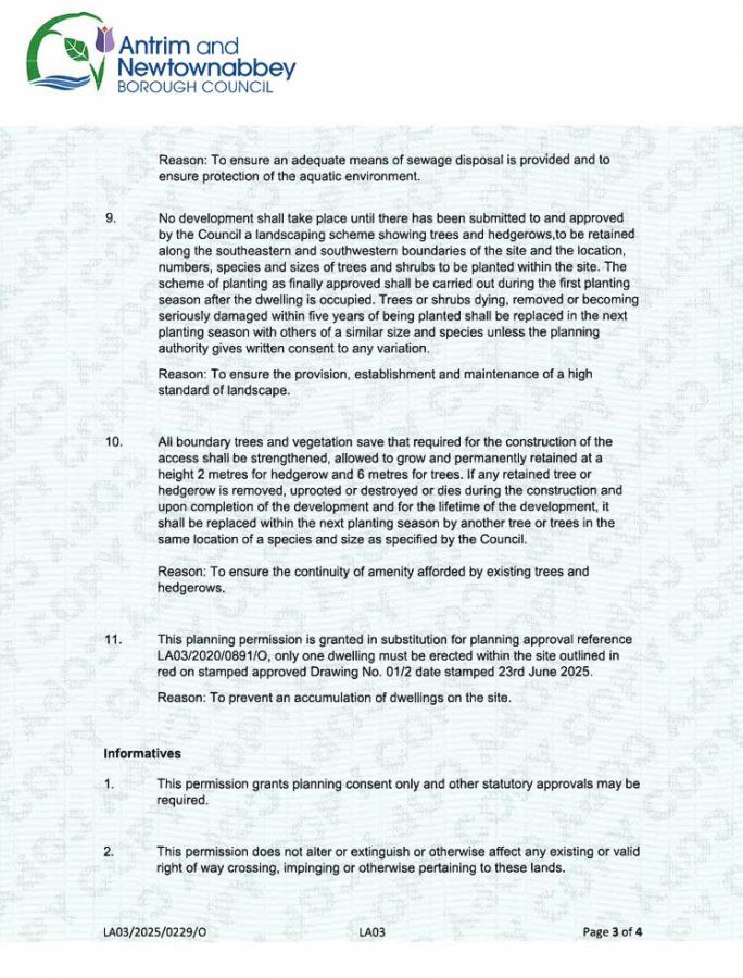 Residential Building Site Adjacent To 16 Lenamore Drive