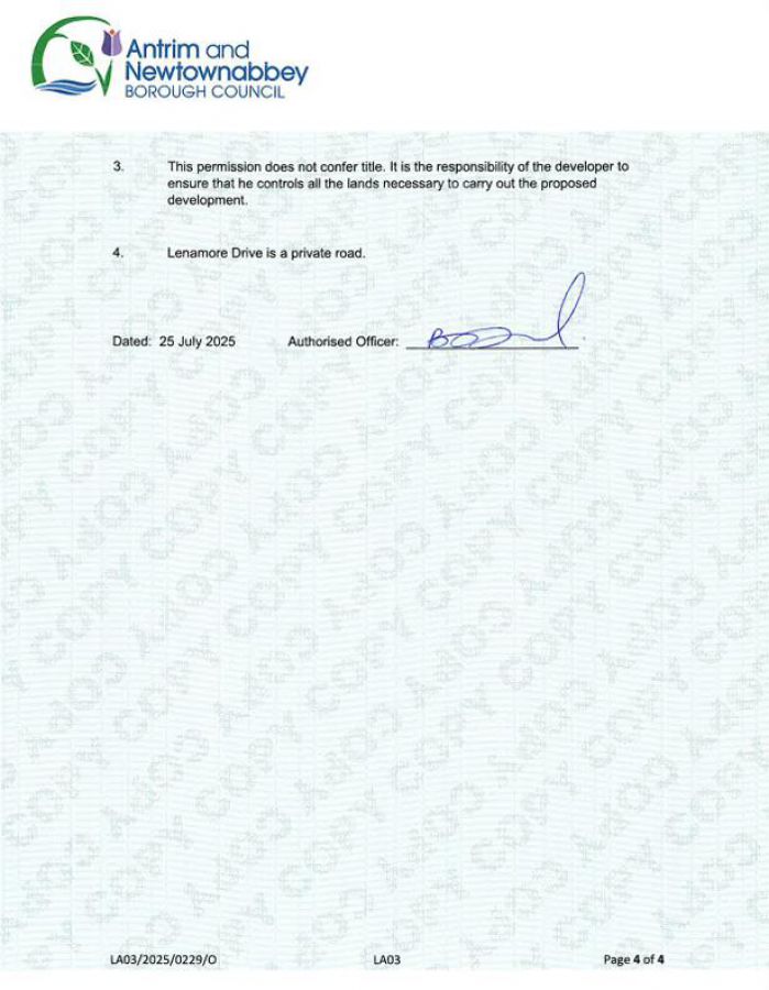 Residential Building Site Adjacent To 16 Lenamore Drive