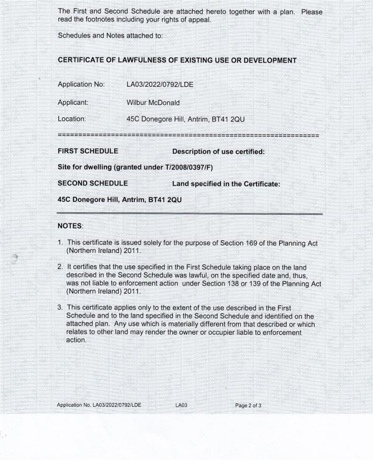 Site 45C Donegore Hill