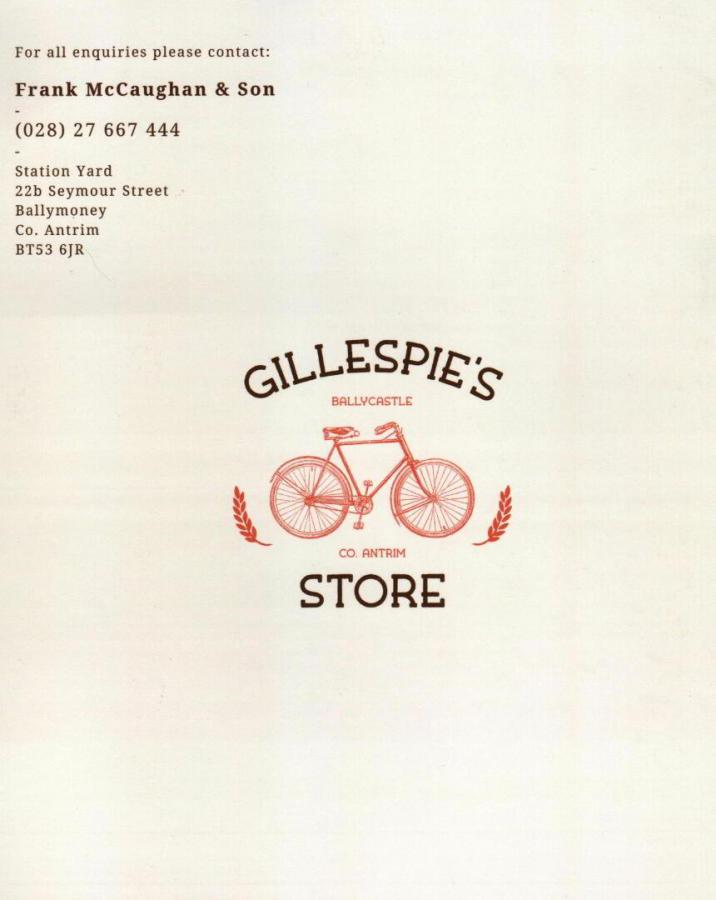 Gillespies Store, 5, Apt 5 Clare Street Ballycastle