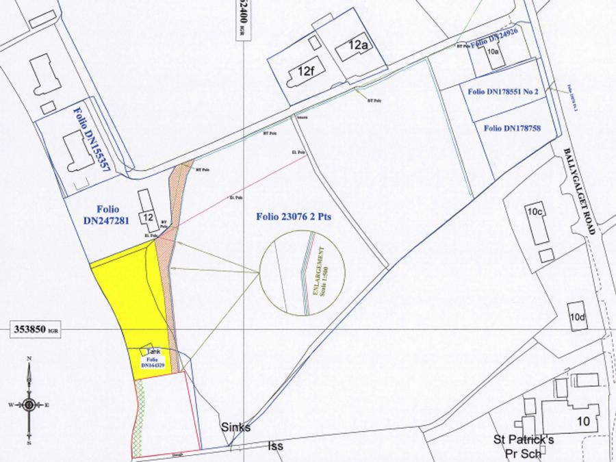 Site 100M  12 Ballygalget Road Site 100M  12 Ballygalget Road