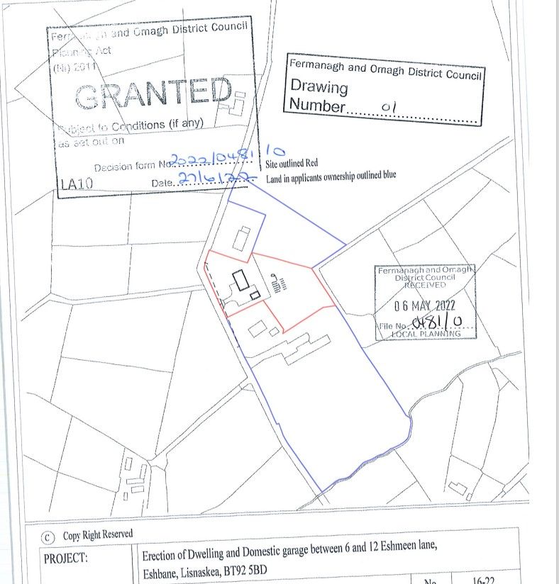 C. 6.5 Acres, Sheds & X2 Sites Eshmeen Lane, Eshbane