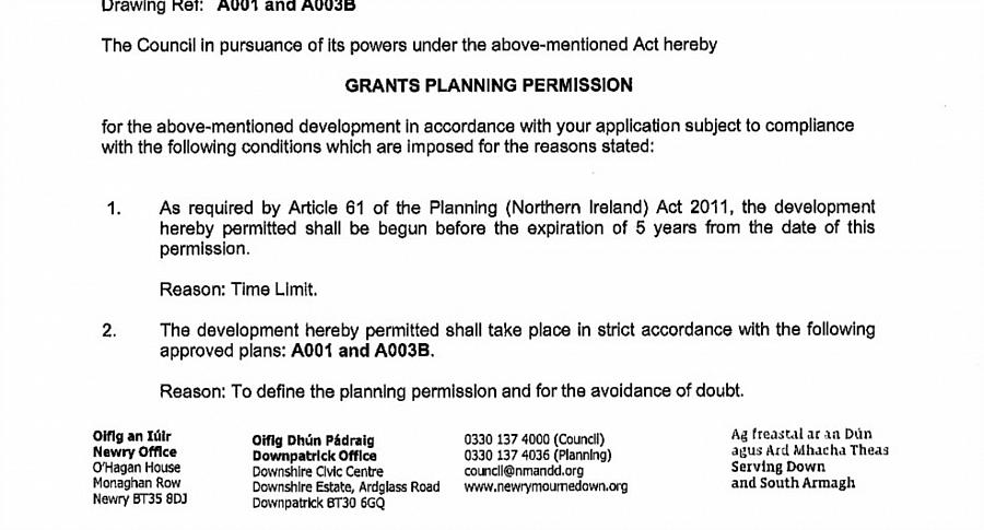 Building Site Full Planning Permission Metres South West Of    Crawfordstown Road