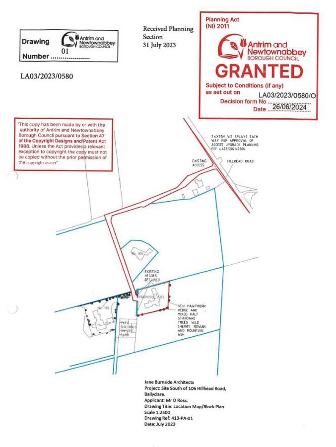 Building Site 106 Hillhead Road