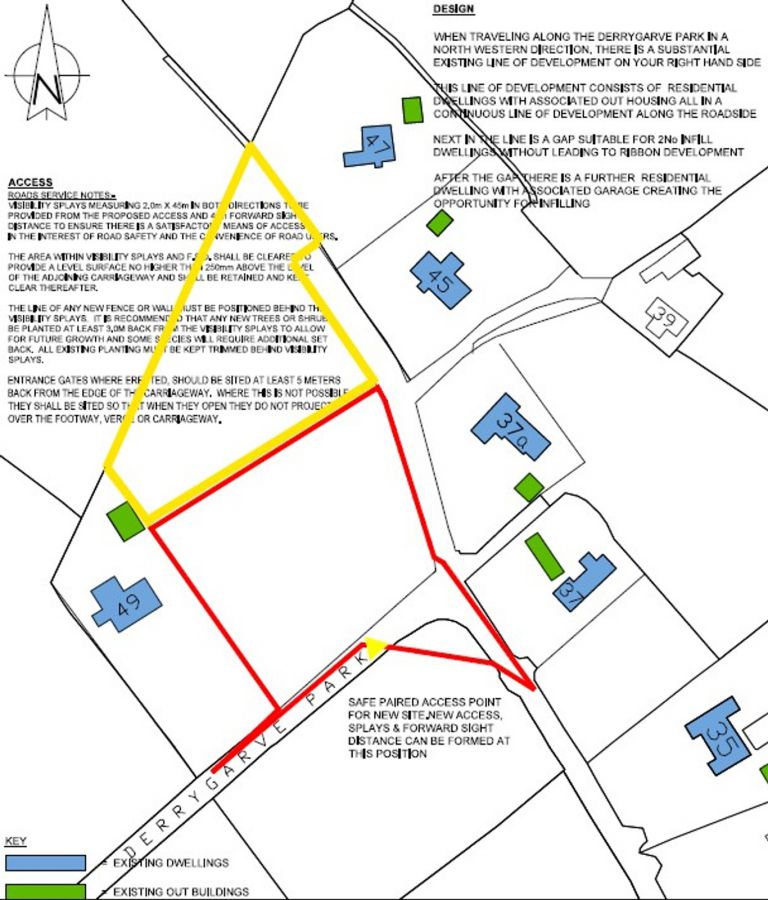 Two No. Building Sites 80M Nw Of 37 Derrygarve Park