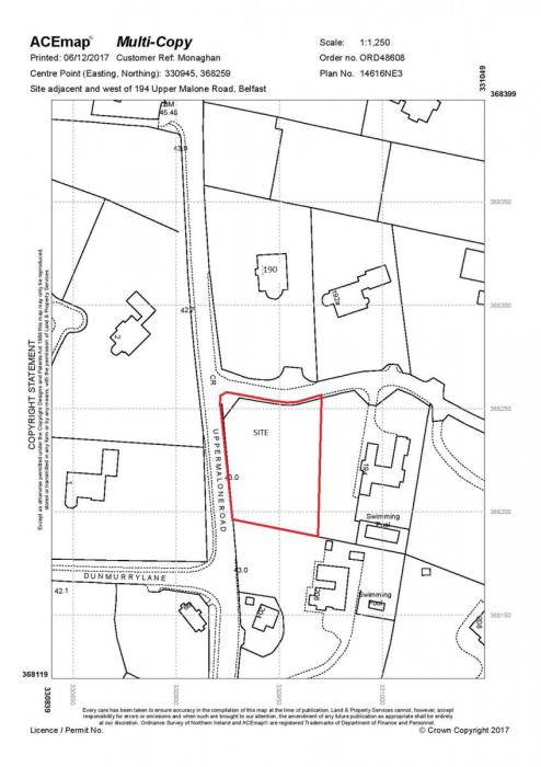 Building Site, 194A Upper Malone Road Building Site, 194A Upper Malone Road