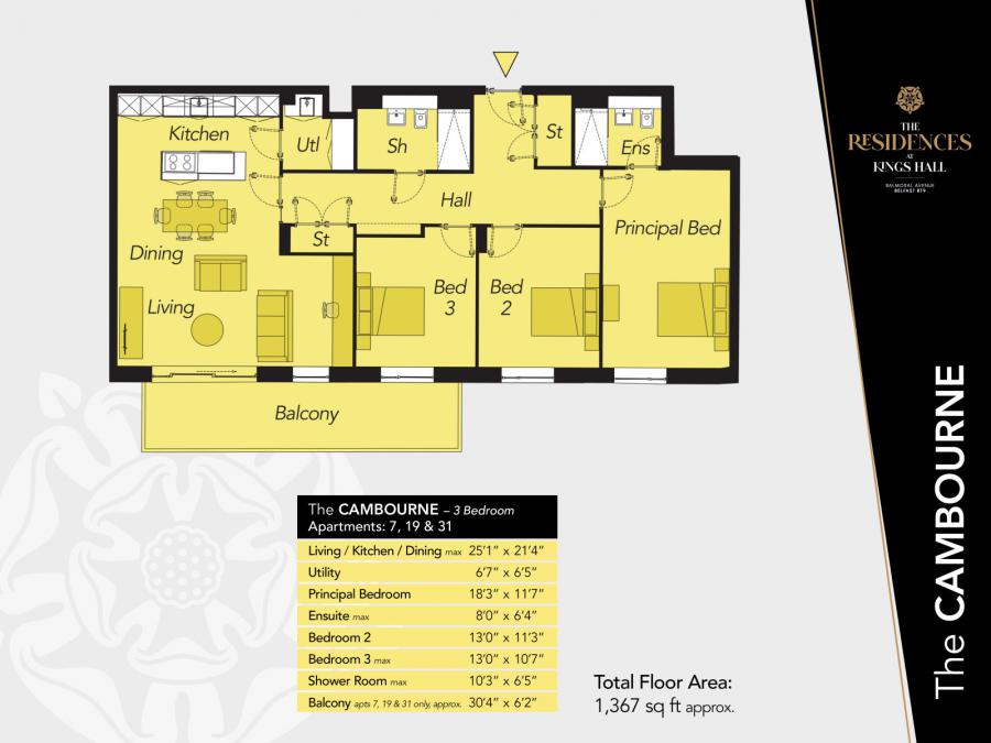 Apartment 7, The Cambourne, The Residences At Kings Hall Apartment 7, The Cambourne, The Residences At Kings Hall