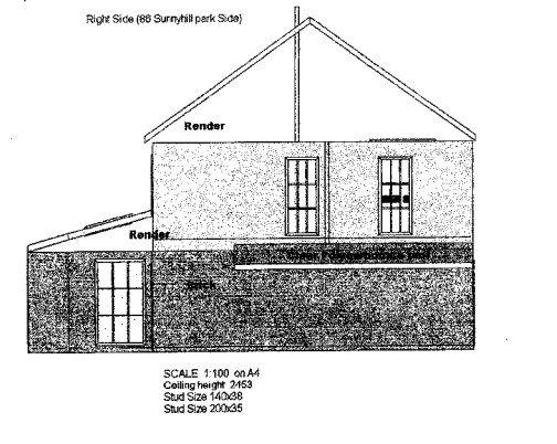 Site To Rear Of 86 Sunnyhill Park Site To Rear Of 86 Sunnyhill Park