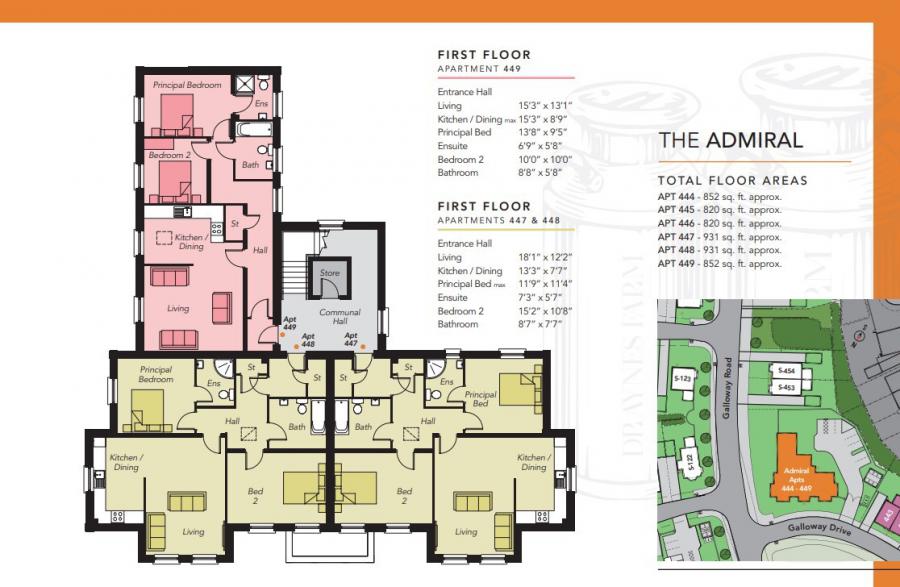 Apt 449, The Admiral Apartments, Charlestown Hall