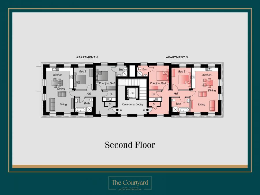 Apartment 6, The Courtyard At Cromlyn Wood Apartment 6, The Courtyard At Cromlyn Wood