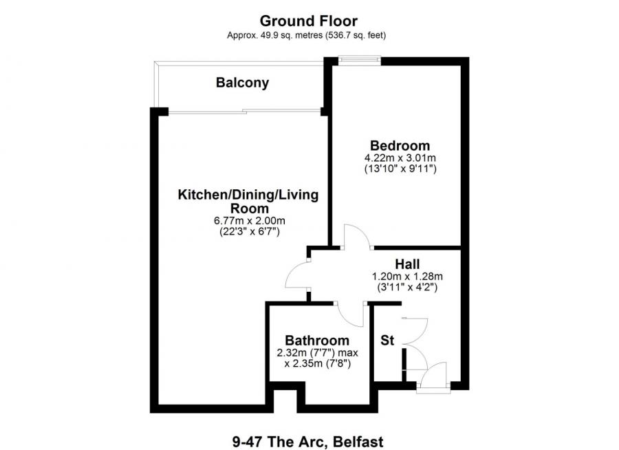 Apartment 9.47, The Arc, 2I Queens Road
