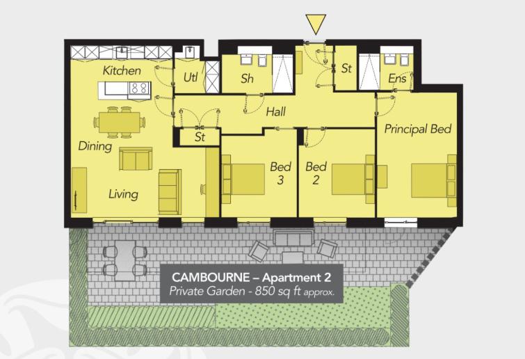Apartment 2 The Residences, 10 Kings Hall Lane