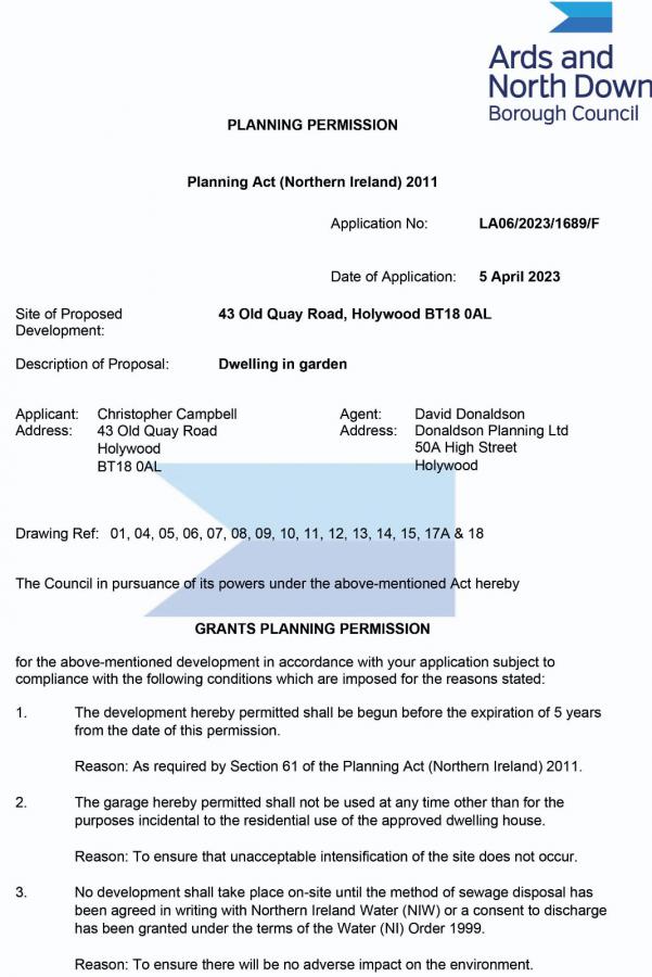 Site For New Dwelling With Fpp:, Farmhill Road/old Quay Road