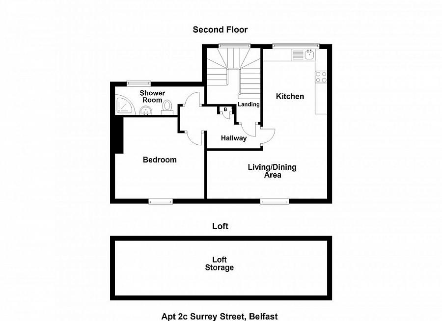 Flat C, 2 Surrey Street