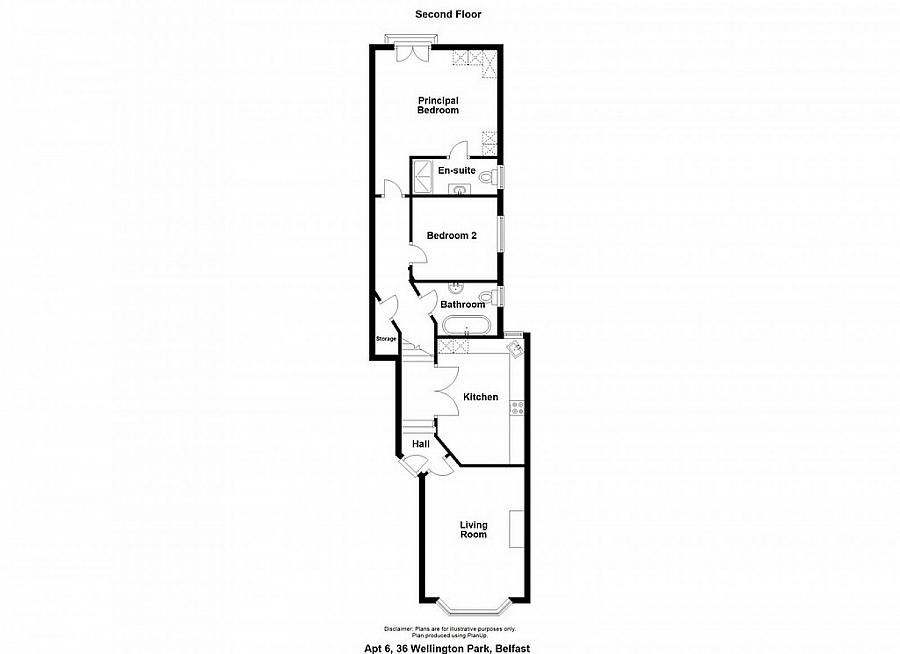Apt 6, 36 Wellington Park