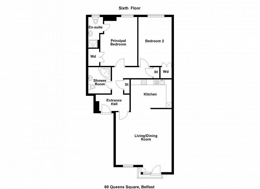 Apartment 60, 17 Queens Square