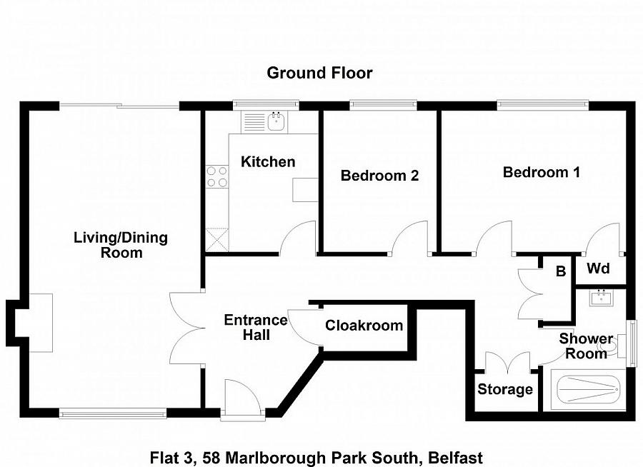 Apt 3, 58 Marlborough Park South