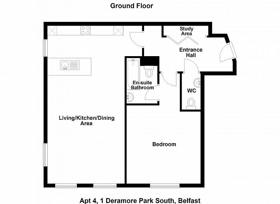 Apt 4, 1 Deramore Park South