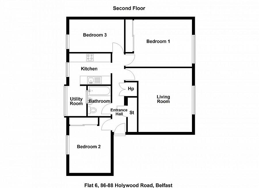 Apartment 6, 86 Holywood Road