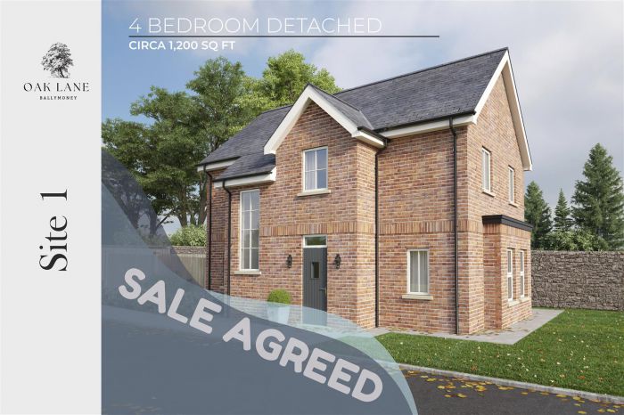 Site 1, (House Type 3) Oak Lane, Market Street