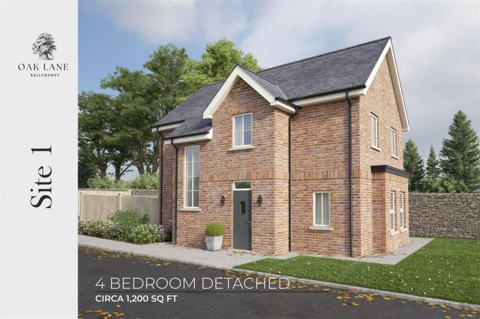 Site 1, (House Type 3) Oak Lane, Market Street