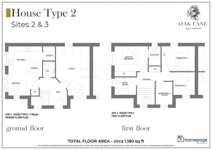 Site 3, (house Type 2) Oak Lane, Market Street