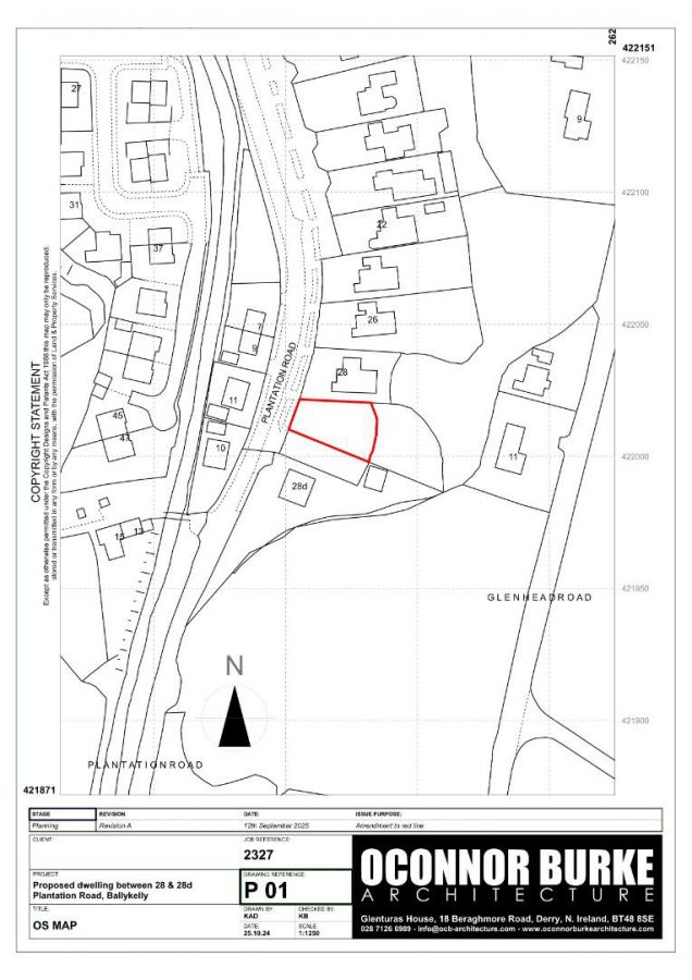 Between 28 & 28D Plantation Road