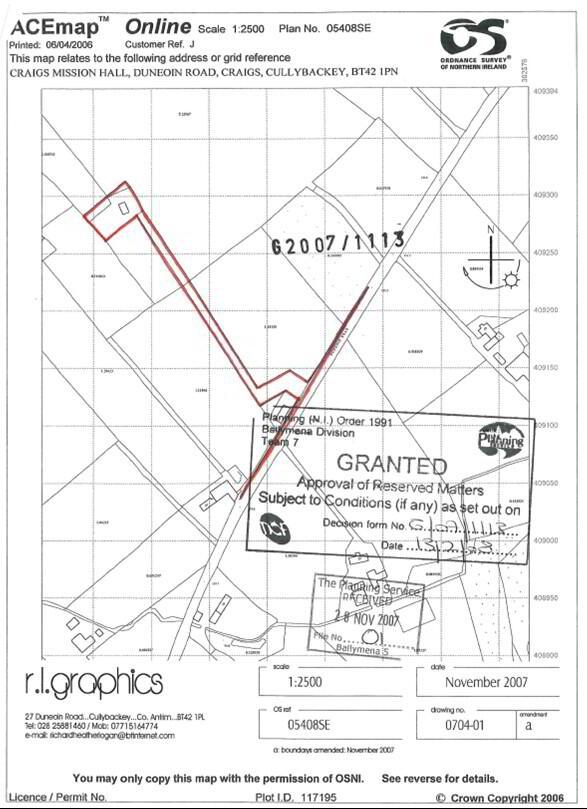 230M North East, Of Craigs Mission Hall, Duneoin Road