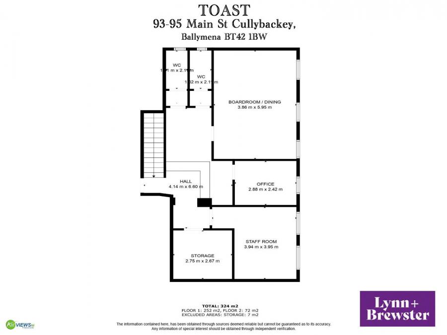 Toast, 93-95 Main Street