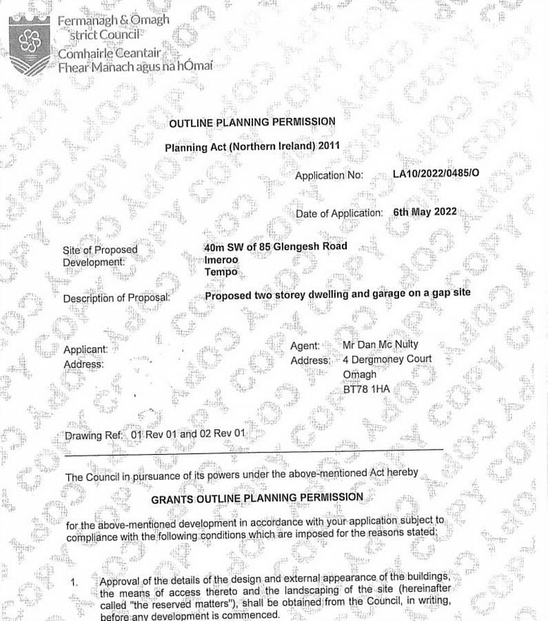 Circa 0.5 Acre Site With Opp Glengesh Road